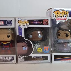Funko Pop! The Marvels (5) Five / MOMENT/Ms. Marvel/Captain Marvel/Photon/Prince Yan