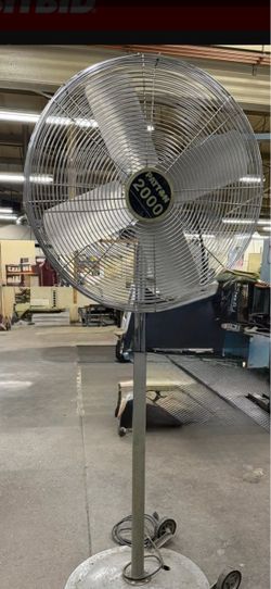 Standing shop fan