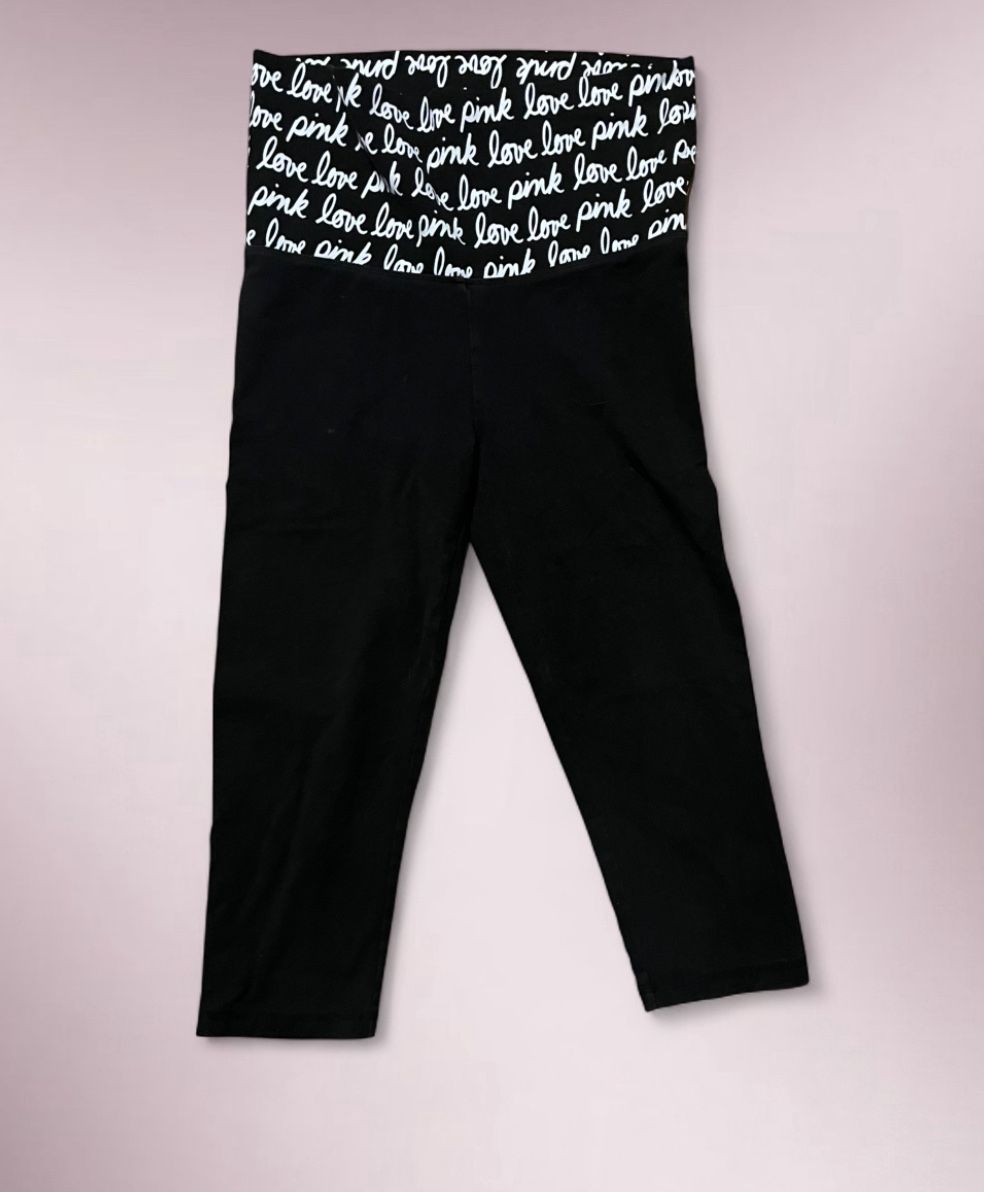 Black Victoria’s Secret Pink Capri Leggings