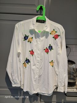 A simple and beautiful embroidered ladies shirt