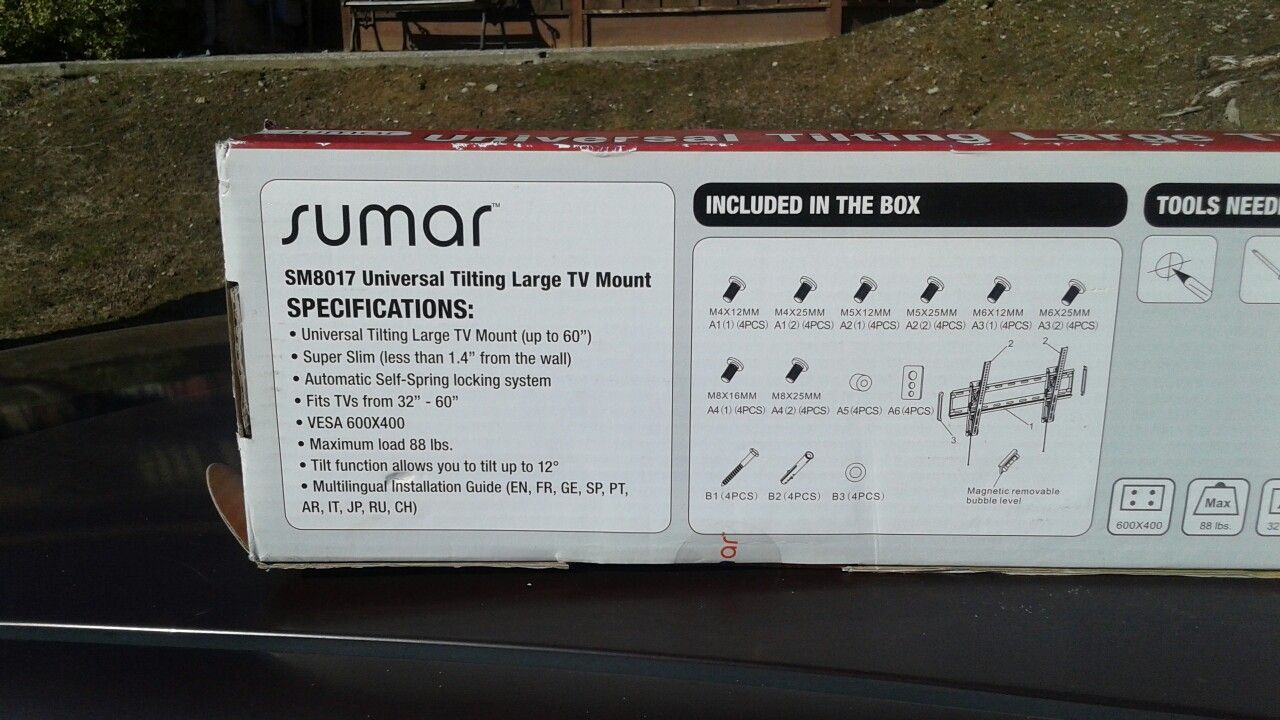Sumar large tv wall mount