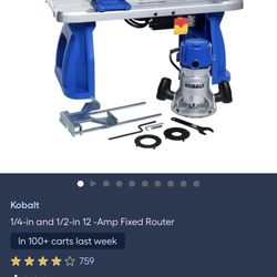 Kobalt Router And Router Table Combo