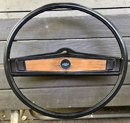 OEM 1(contact info removed) Chevy Steering Wheel & Shroud – Pristine Uncracked Rim! (Chevelle/Nova/Camaro)