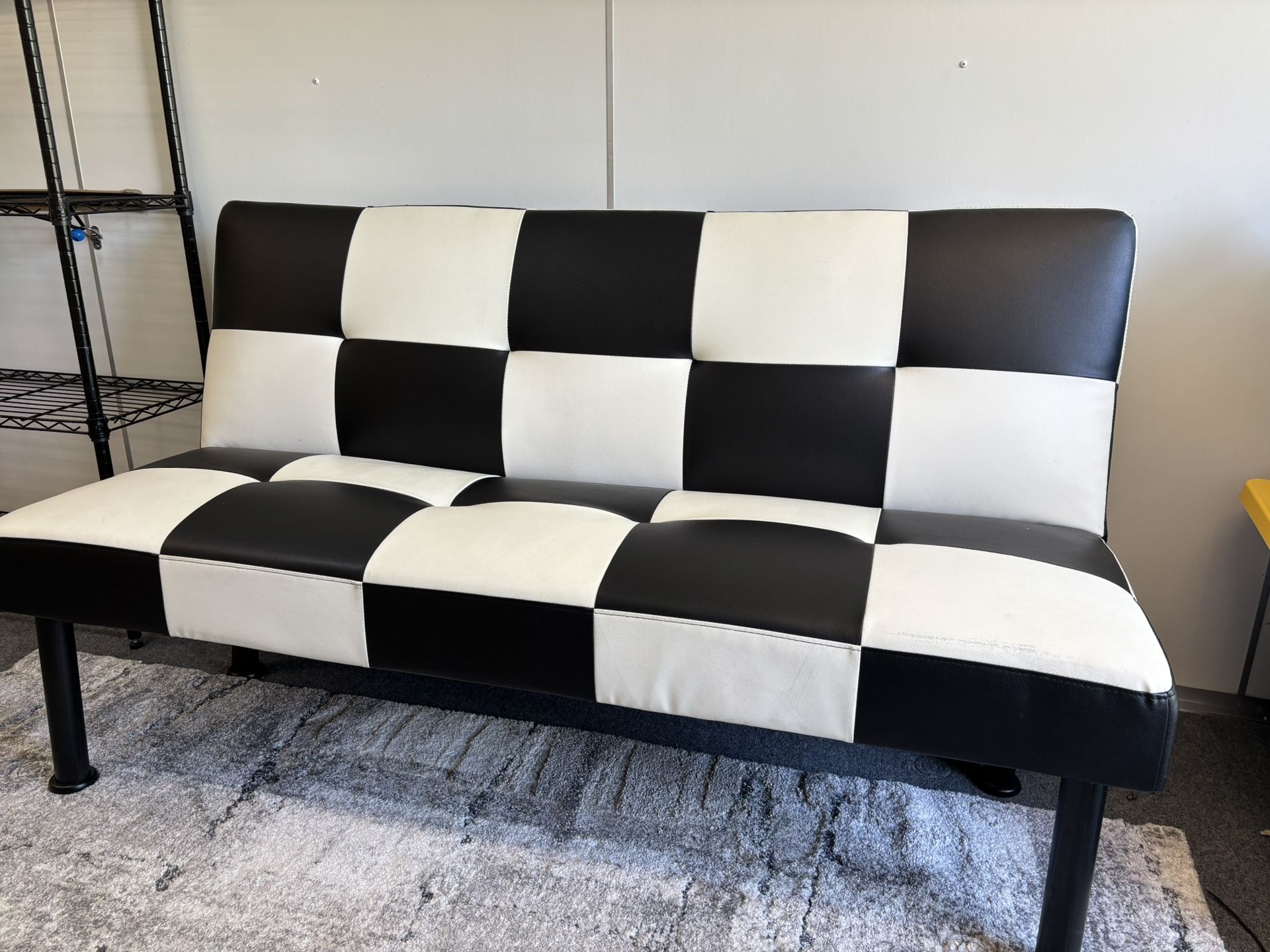 2-Black and White Sofa Bed / Futon