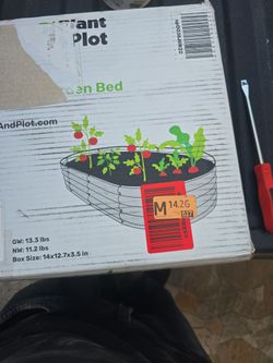 Silver Plant Bed Galvanized