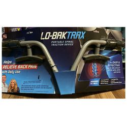 LO-BAK TRAX/Portable Spinal Traction Device/New/Comes with INSTRUCTIONAL CD