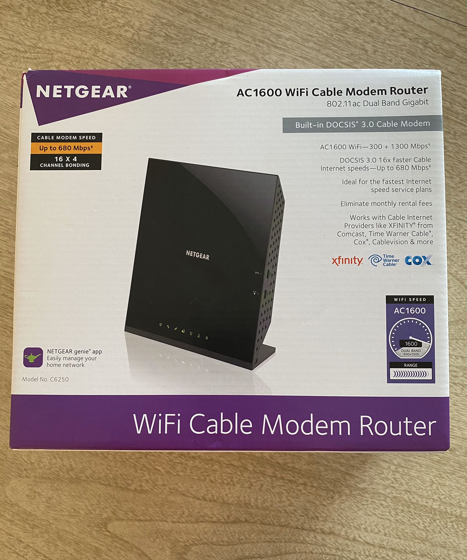 Netgear AC 1600 Wifi Cable Modem Router