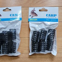 6 PCS Fishing Carp Bait Steel Cage Feeder 30g 