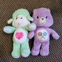 CARE BEARS PAIR - SHARE BEAR & GENTLE HEART LAMB