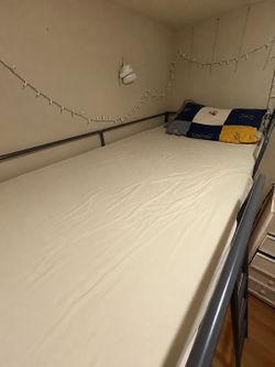 IKEA metal twin loft bed