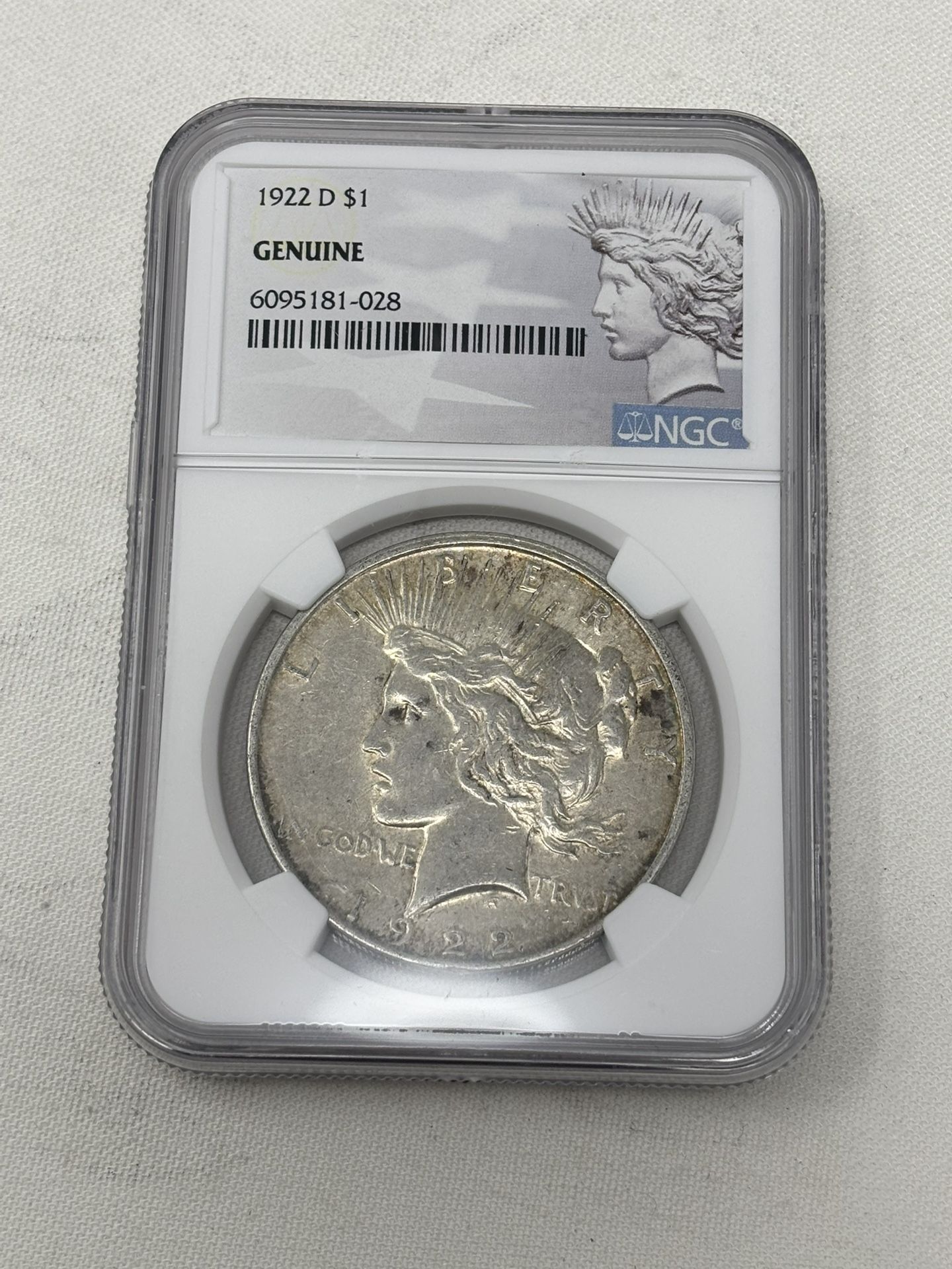 1922 Denver NGC certified Morgan Silver Dollar