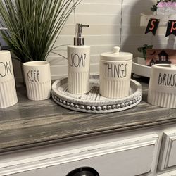 Rae Dunn Bathroom Pieces