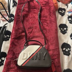 Mini Double Zipper DKNY Straps Purse 