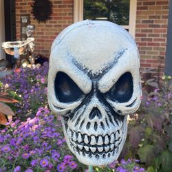 Hard Plastic Mold, Halloween Skeleton, Head Yard Art Decoration, Halloween Prop Scary Face 