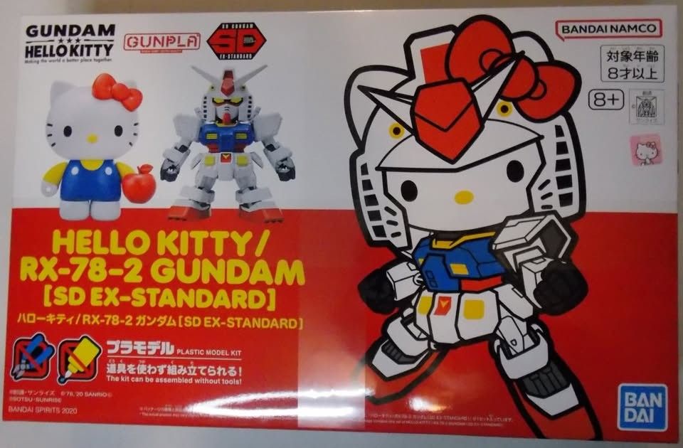 New Hello Kitty Gundam RX-78-2 Model Kit