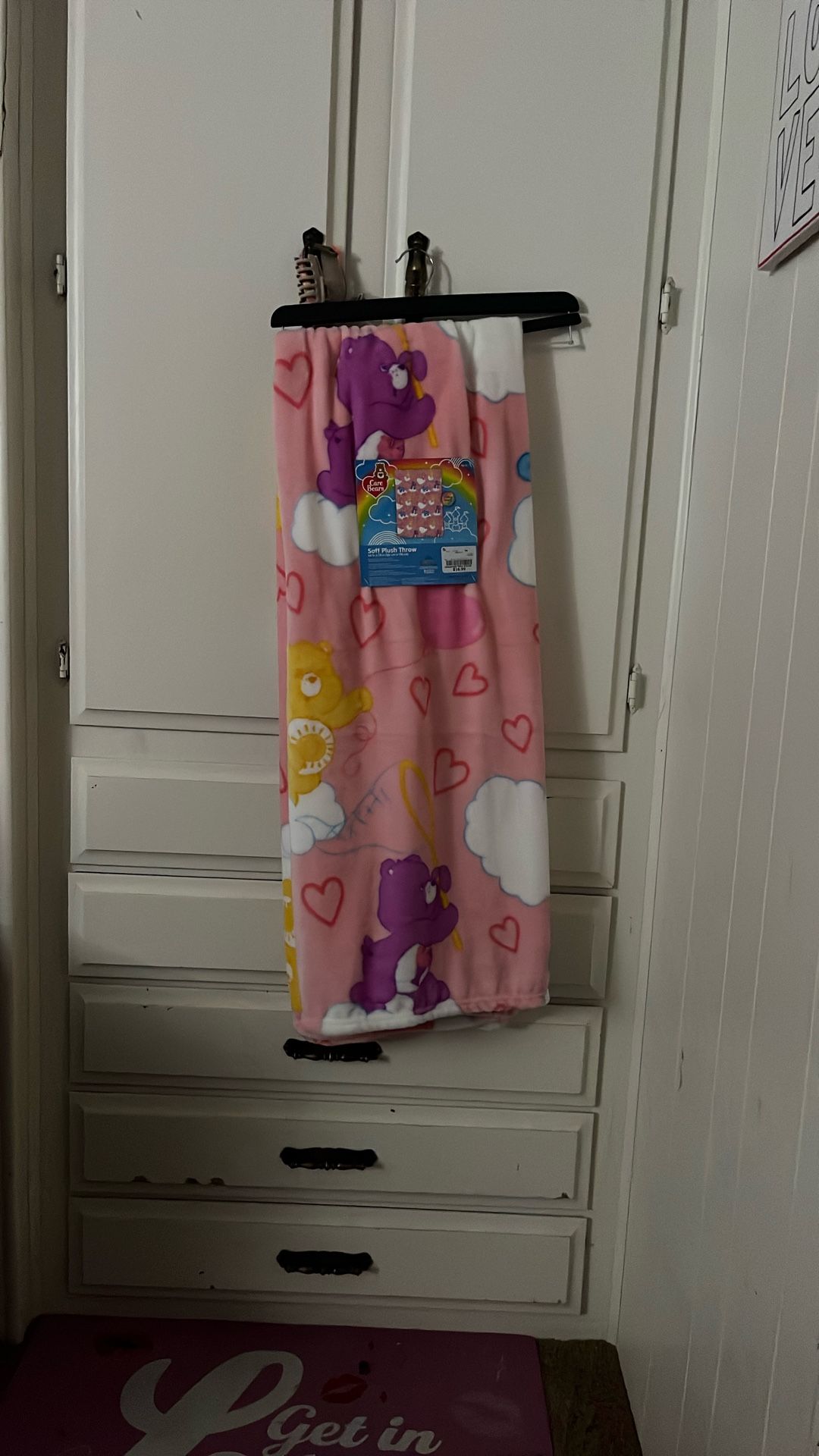 Care Bears Blanket Pink