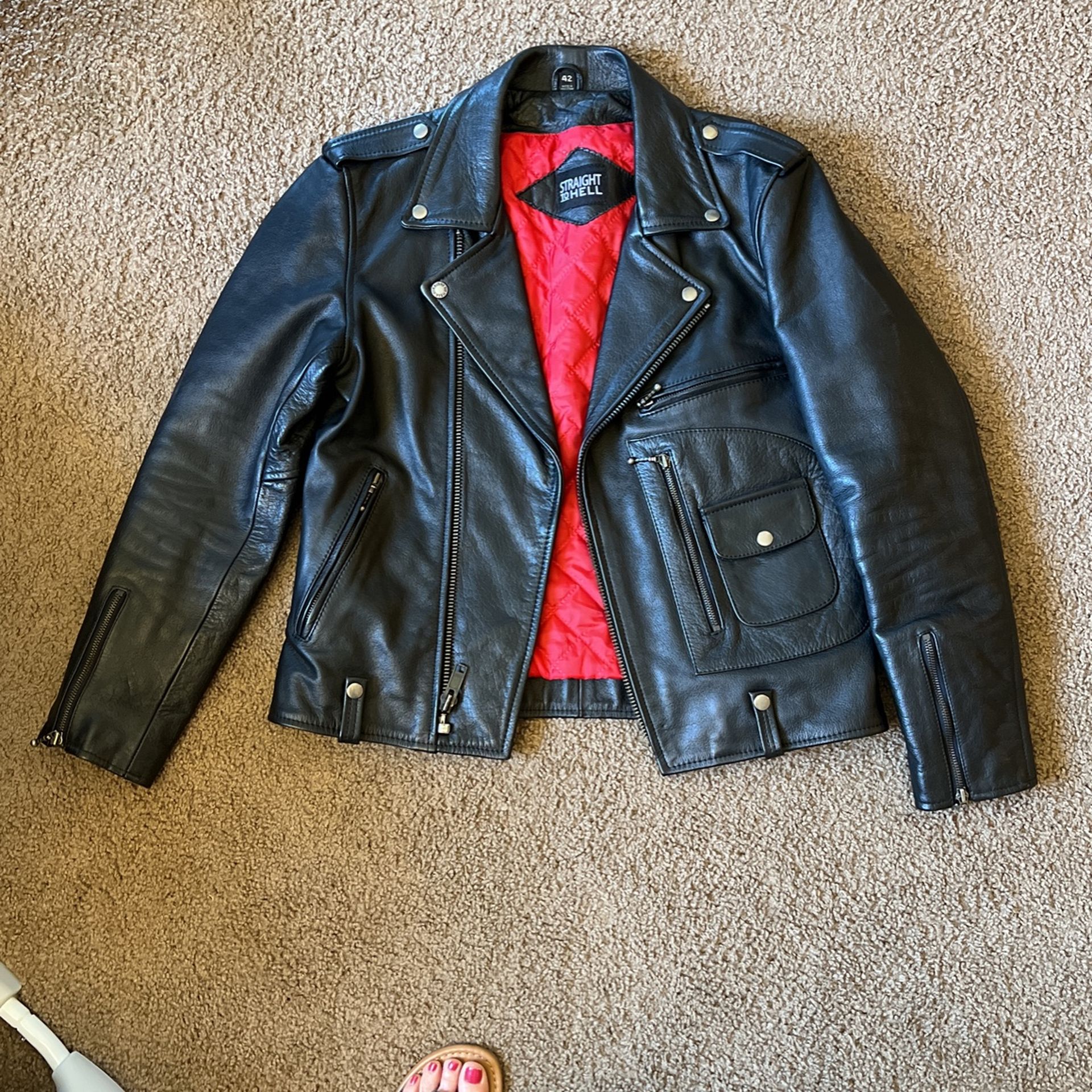 Straight To Hell Leather Jacket