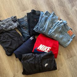 Young Men Clothes Levi’s Adidas Nike