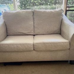 Beige Loveseat 