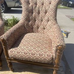 Antique Vintage Upholstered Chairs 
