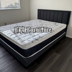 New Queen Bed Frame With Mattress 