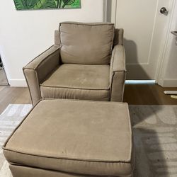 Chair & Ottoman with Storage