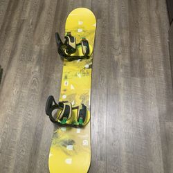 Burton Snowboard Size 147 With Brand New Bindings!!!!