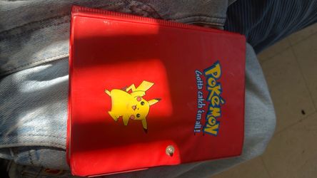 Pokémon Pikachu Red Trading Card Binder
