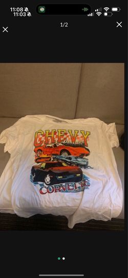 MENS 2 XL CHEVY CORVETTE T SHIRT TOP