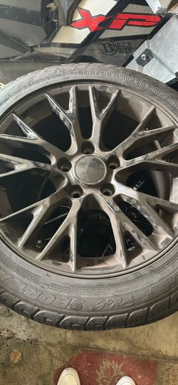 Z06 replica rims and tires for C5 Corvette