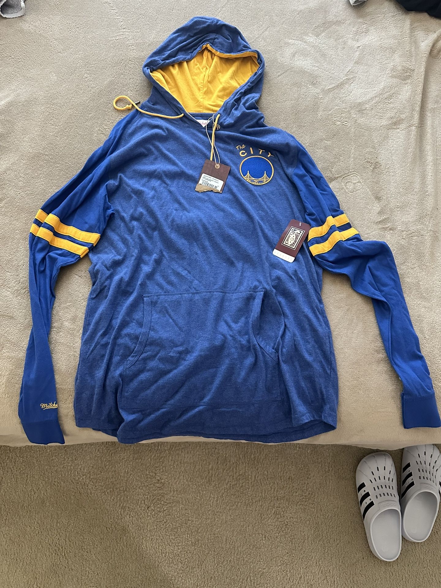 Golden State Warriors Sweatshirt Pullover Michell & Ness New XL