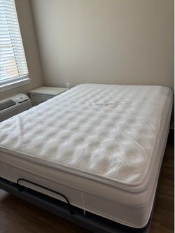 Queen Adjustable Bases with mattress