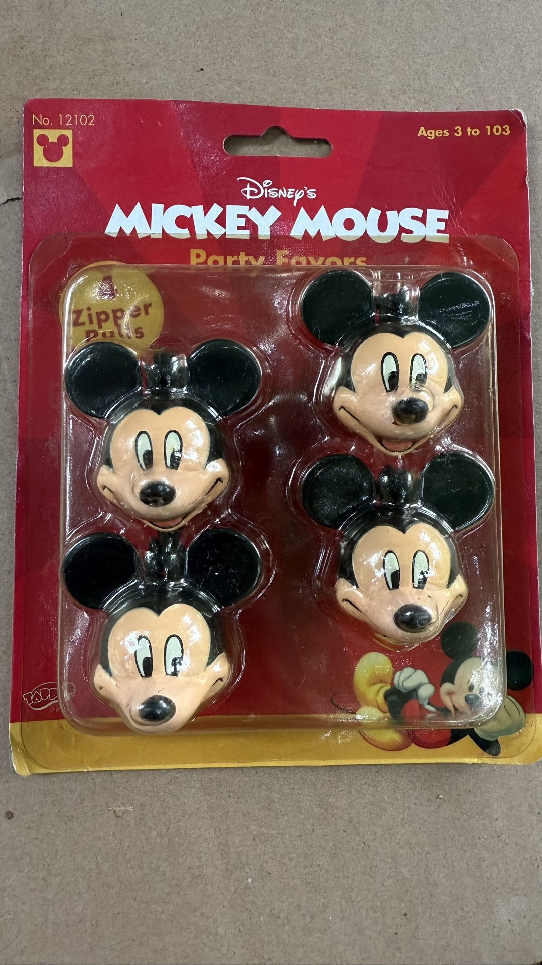 Disney Mickey Mouse Zipper Pulls 