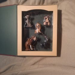 Disney Lady And Tramp Christmas Collection Set Retired &Rare