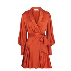 Zimmerman Silk Wrap Dress (mini)