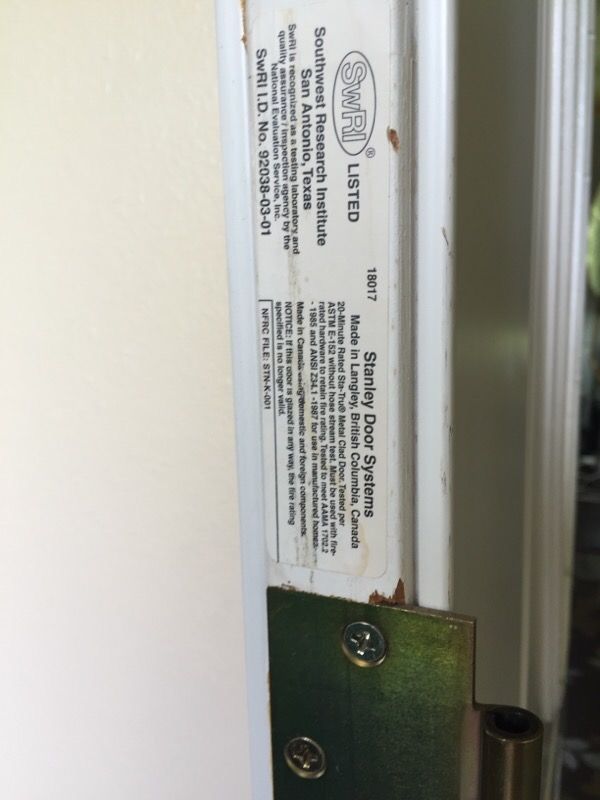 Stanley Doors 36x80 steel solid core entry door for Sale in Snohomish