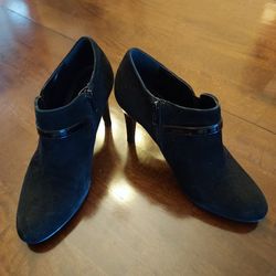 Black Suede Booties