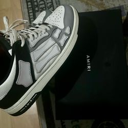 Amiri skeletons grey and black size 10