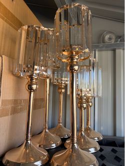 Table lamp candle holder