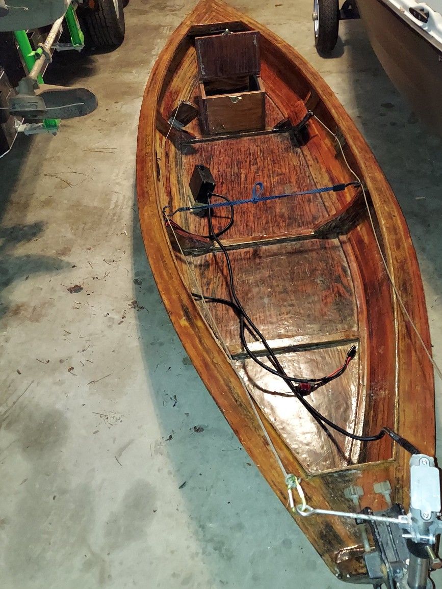 1986 Lanier one man cedar plank boat one man creek boat for Sale in