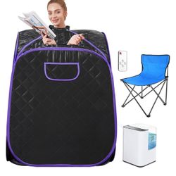 Portable foldable tent style sauna 