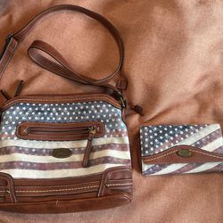 Handbag And Matching Wallet
