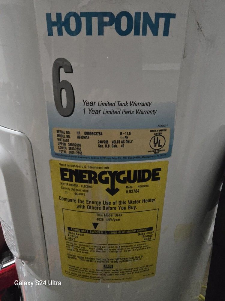Hotpoint Water Heater