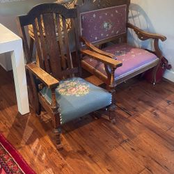 Antique Wood Rocking Chair