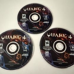 Quake 4 (PC, 2005) Replacement Discs Only - Discs 2, 3, & 4 - NO DISC 1