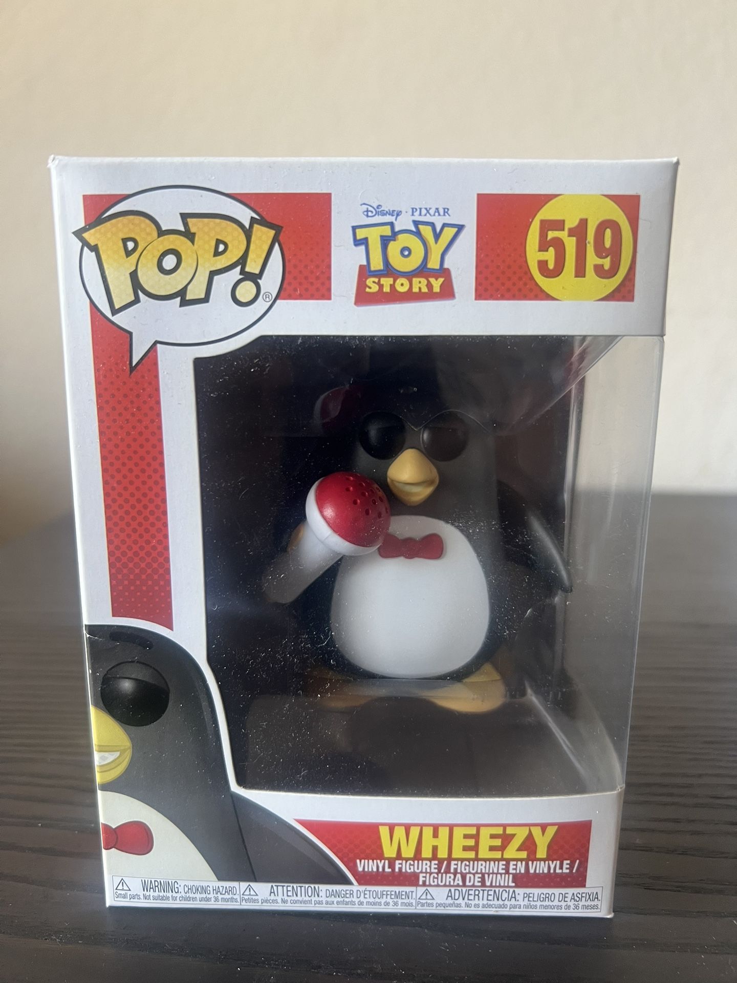 VAULTED Wheezy Toy Story Funko Pop #519 Penguin 2 Disney Pixar Movies Animation