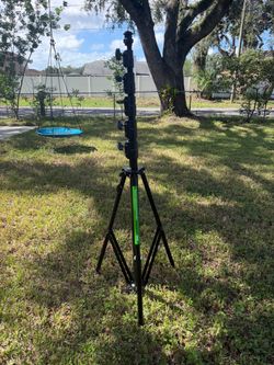 New In Box Veo 23 FT (7m) Carbon Fiber Sports Camera Tripod Made in Italy + Wind Kit