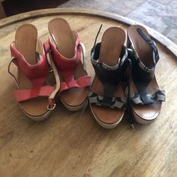 Coach Wedges 2 Pairs