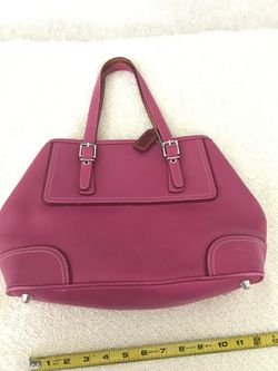 Magenta Coach bag