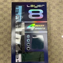NWT Layer 8 men’s boxer briefs 4 pack Size S